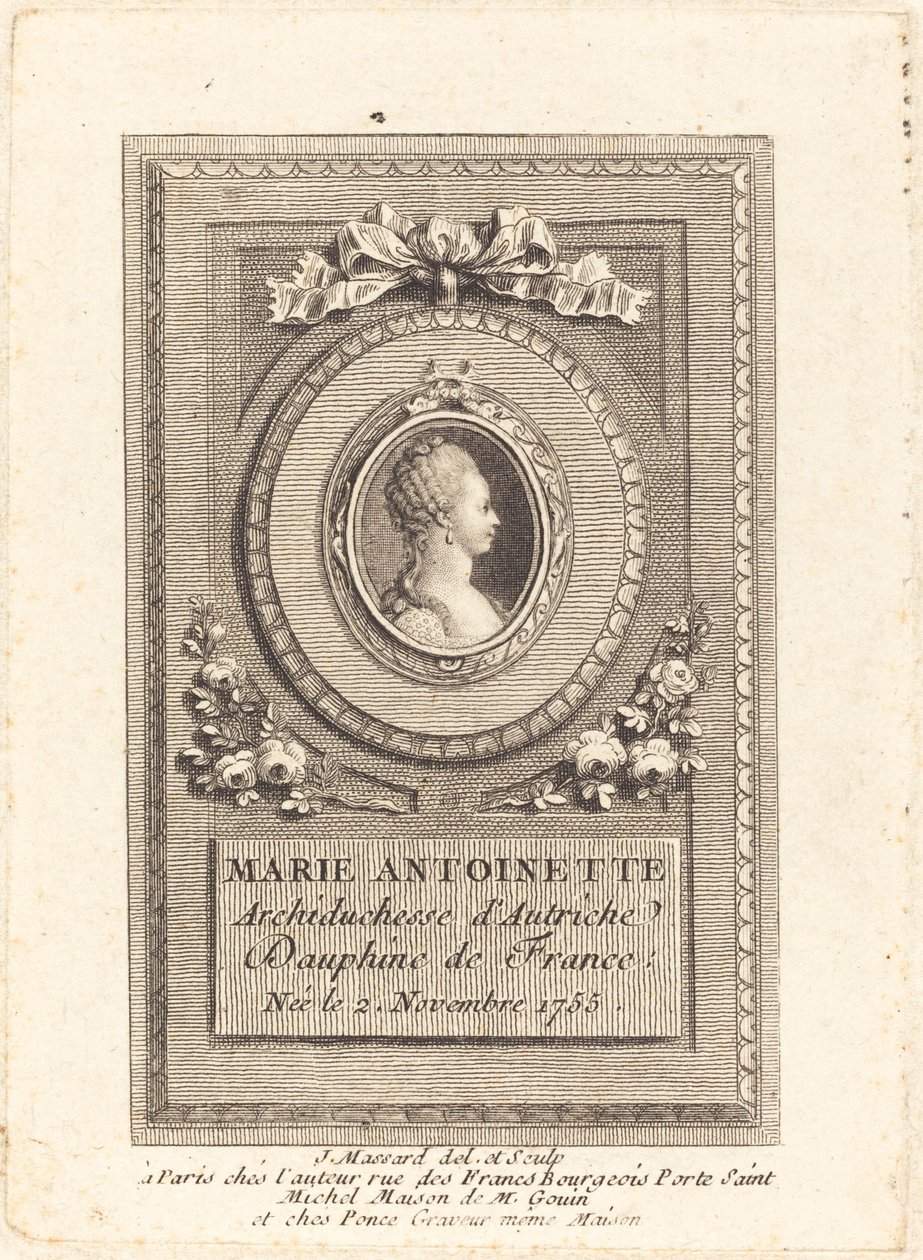 Marie Antoinetta od Jean Baptiste Raphael Urbain Massard