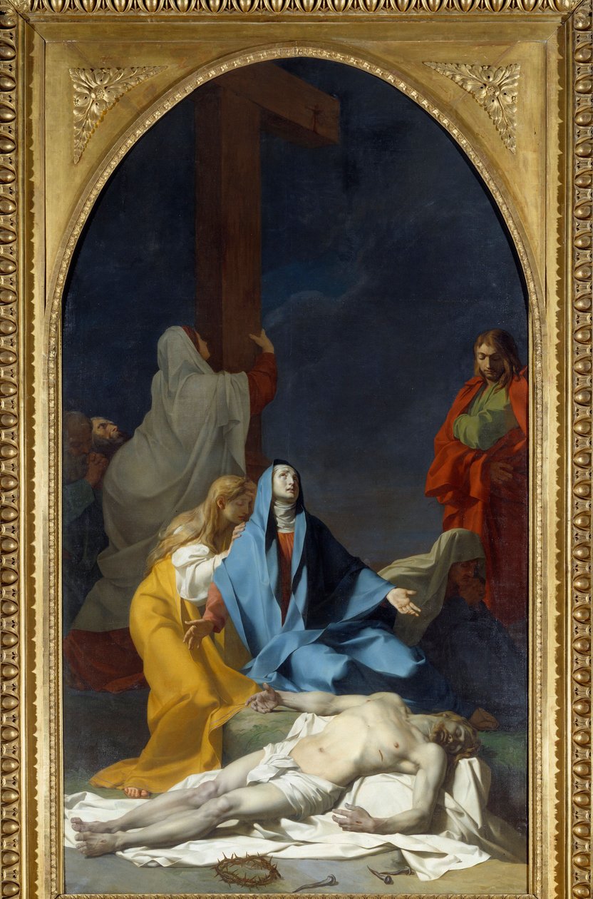 Sestup kříže Obraz Jean Baptiste Regnault (1754-1829) 1789 Ne. 4,25x2,33m od Jean Baptiste Regnault