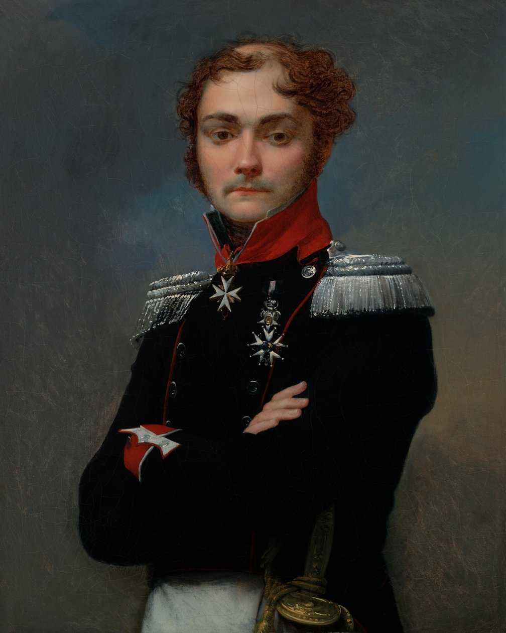 Portrét Charlese-Louise Regnaulta, důstojníka z napoleonských válek od Jean Baptiste Regnault