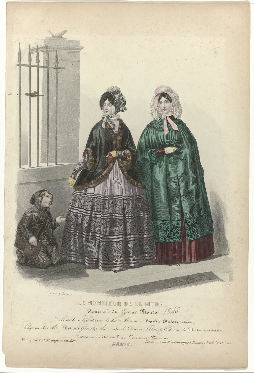 Le Moniteur de la Mode, 1845, č. 95: Coat & Caprice of the (...) od Jean Baptiste Reville