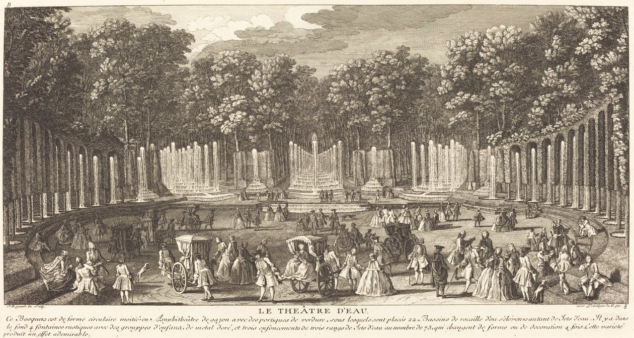 Vodní divadlo od Jean Baptiste Rigaud
