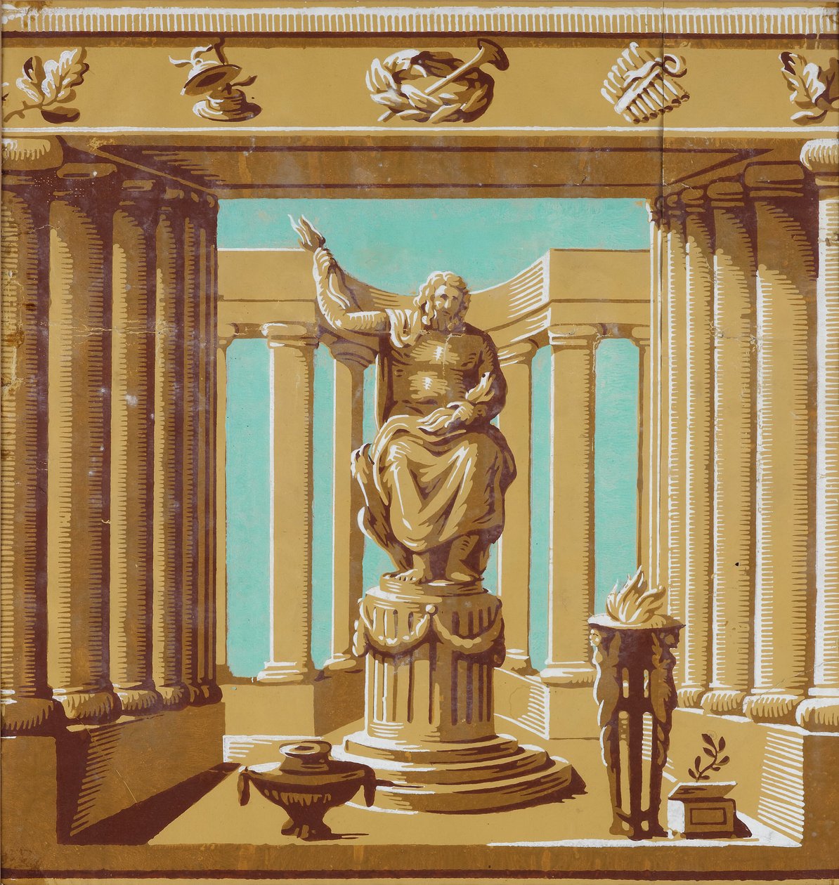 Frieze nebo Dado: La Constance, Francie, 178590. od Jean Baptiste Réveillon