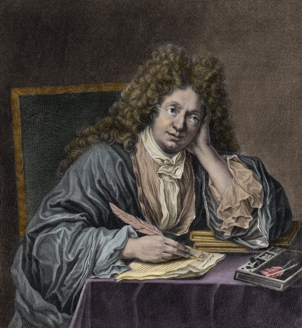 Portrét Michela Richarda Delalande od Jean Baptiste Santerre