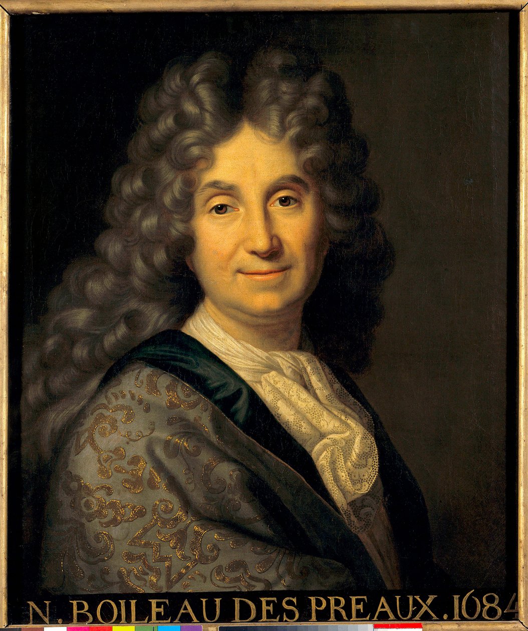 Portrét Nicolase Boileau Despreaux (Boileau-Despreaux) (1636-1711) - obraz Jean Baptiste Santerre (1651-1717) od Jean Baptiste Santerre