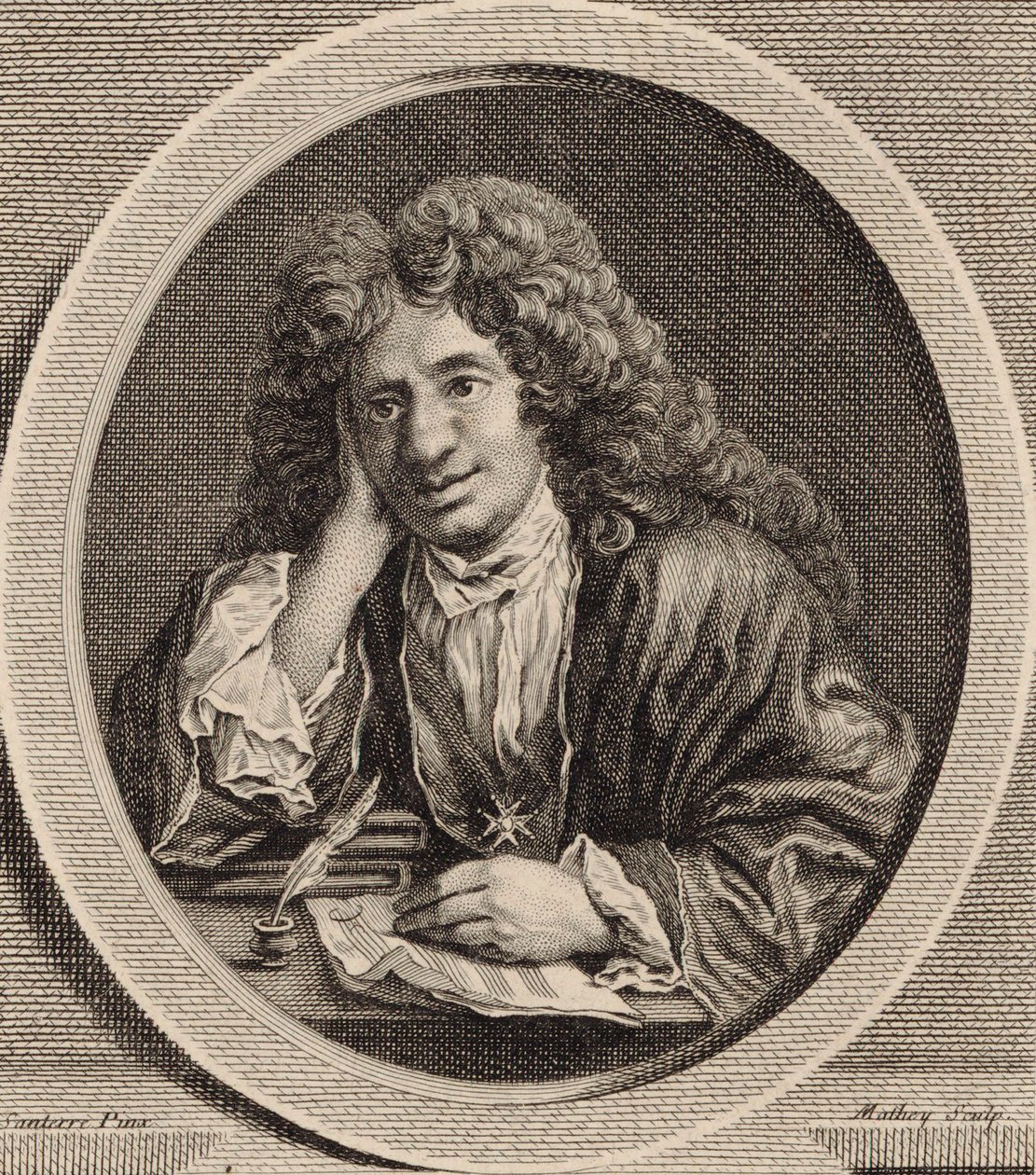Portrét skladatele Michel-Richard de Lalande 1657-1726. od Jean Baptiste Santerre