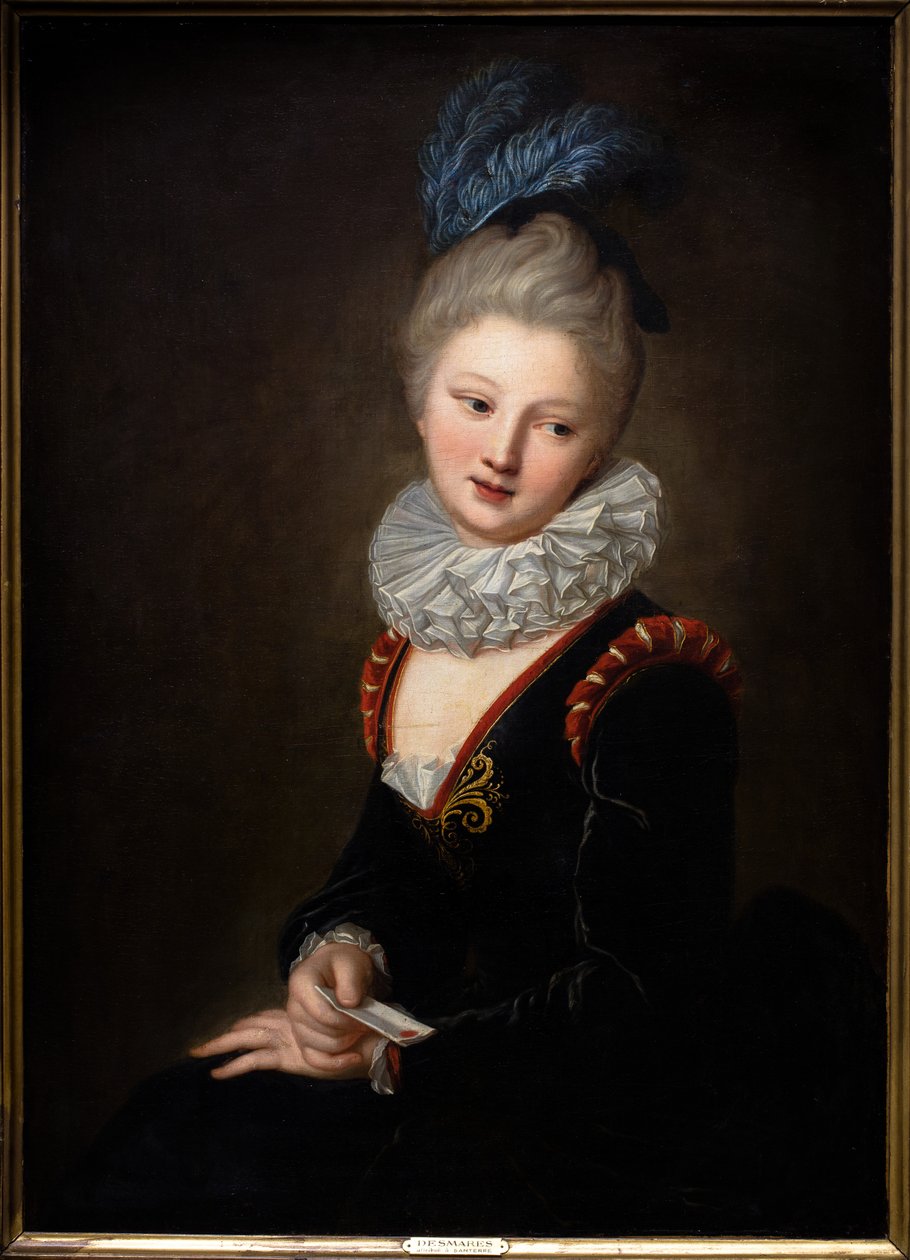 Mladá žena se sladkým lístkem od Jean Baptiste Santerre