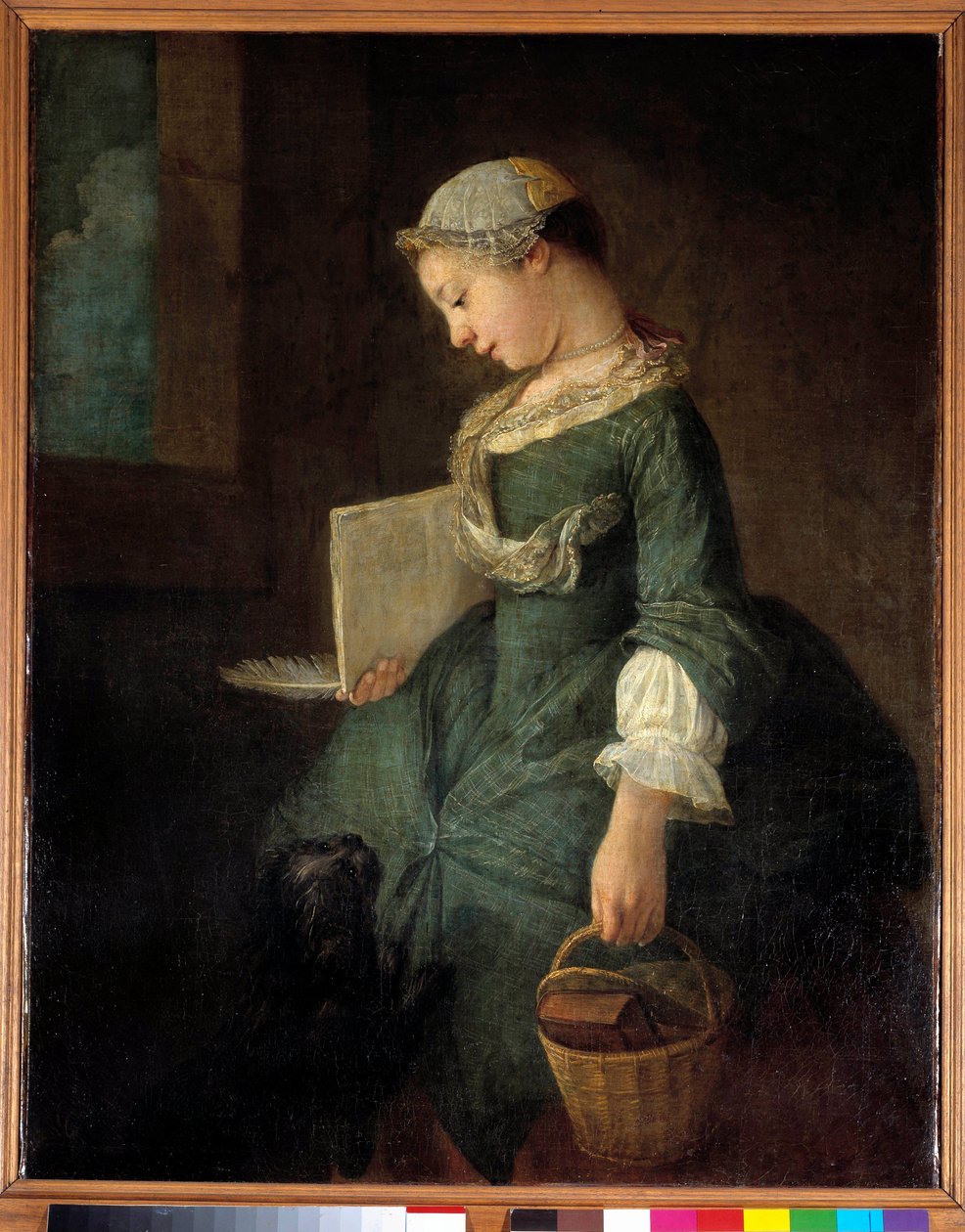Mladá školačka Obraz Jean Baptiste Simeon Chardin (1699-1779) 18. století Saint Petersburg. Muzeum Ermitáž od Jean Baptiste Simeon Chardin