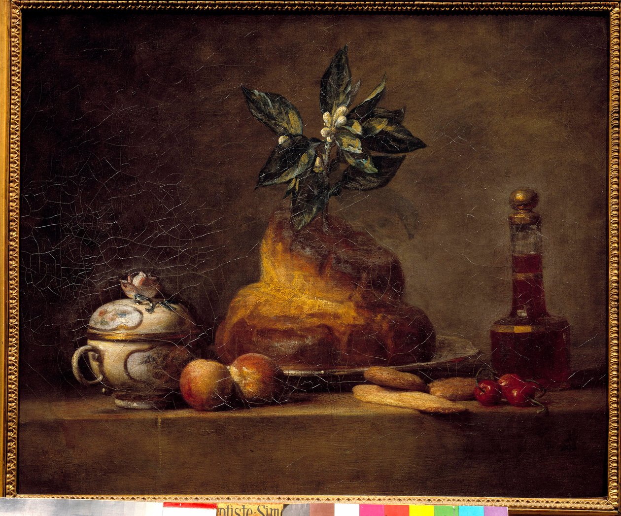 Buchta nebo dezert. Obraz Jean Simeon Chardin (1699-1779) od Jean Baptiste Simeon Chardin