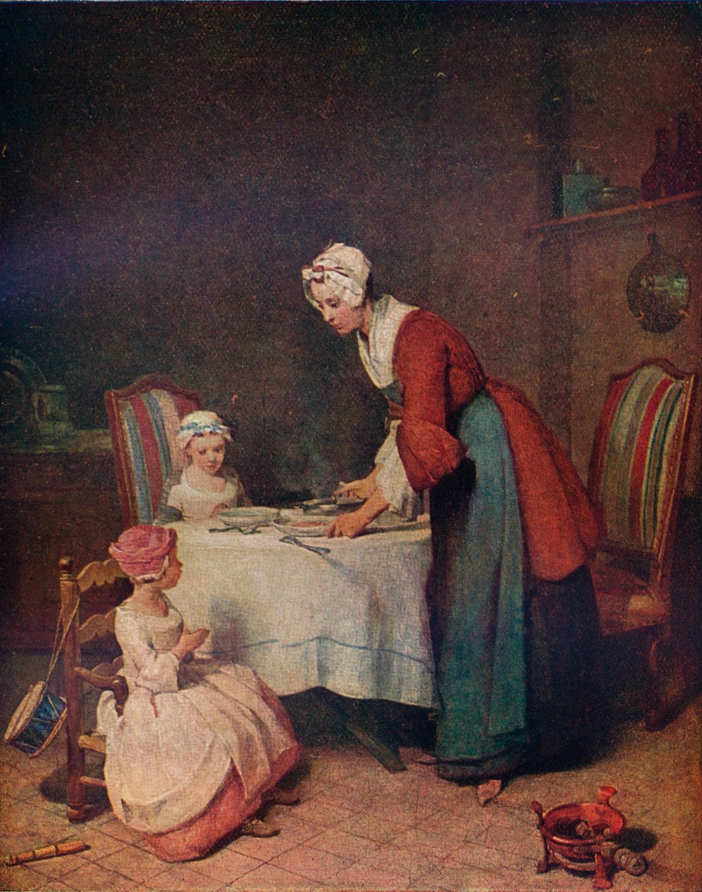 Le Benedicite Grace before Meat, c1740. 1911 od Jean Baptiste Simeon Chardin