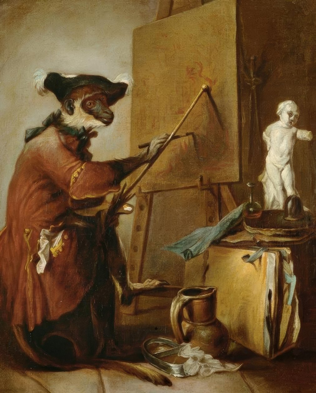 Malíř opice od Jean Baptiste Simeon Chardin