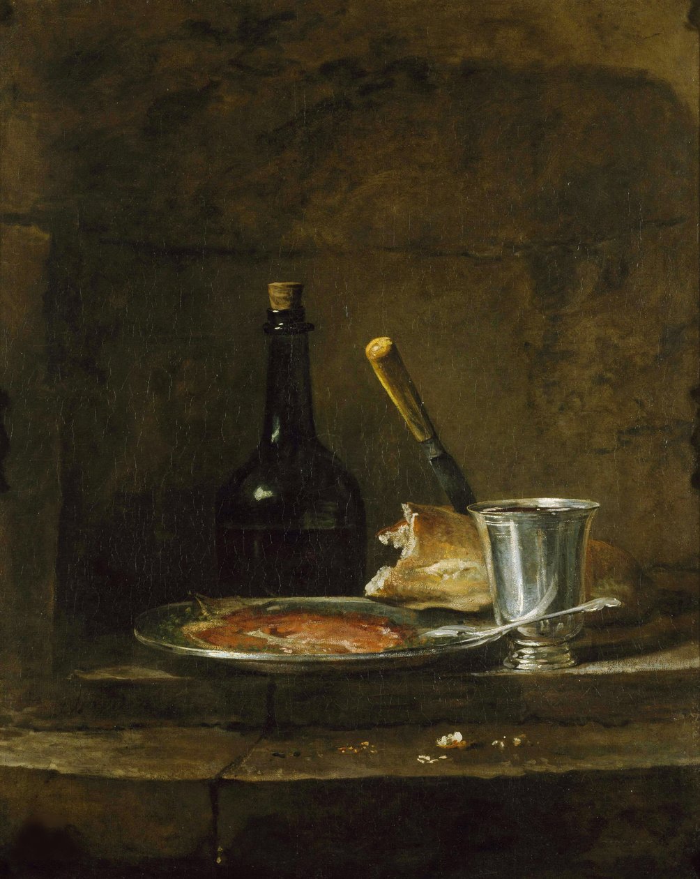 Příprava snídaně neboli Stříbrného poháru před rokem 1728. od Jean Baptiste Simeon Chardin