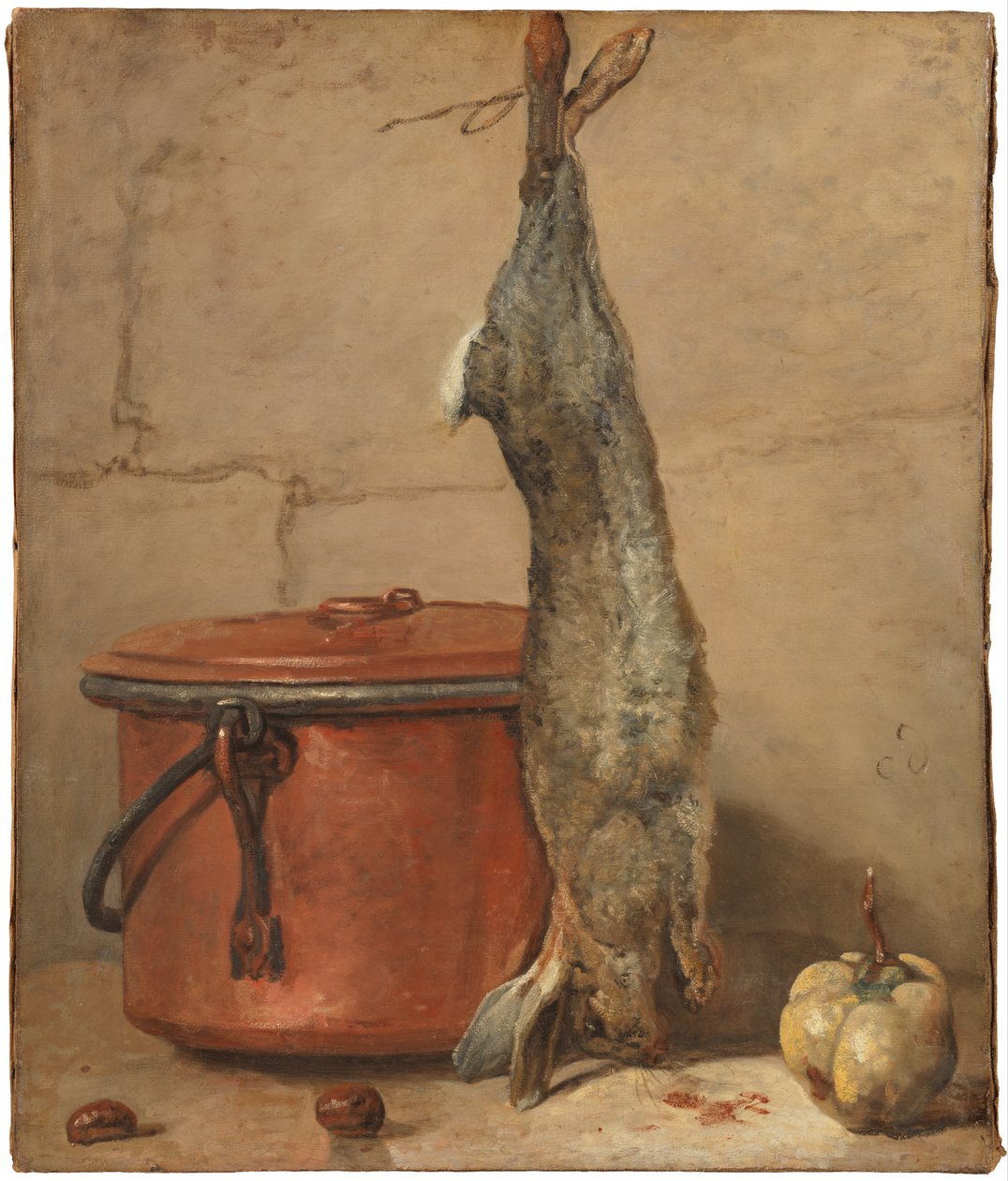 Králík a měděný hrnec kolem roku 1739-40 od Jean Baptiste Simeon Chardin