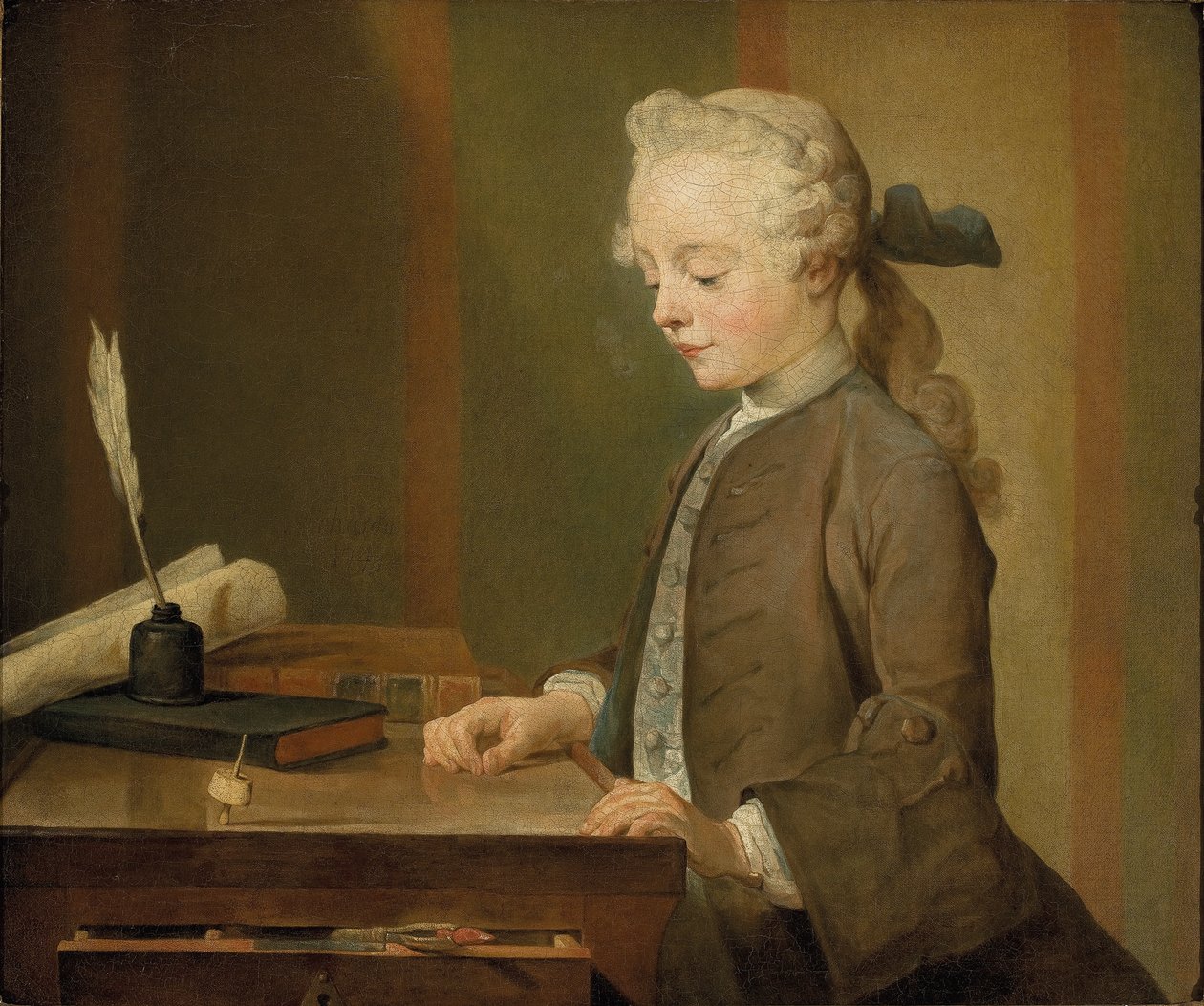 Portrét Augusta Gabriela Godefroye od Jean Baptiste Simeon Chardin