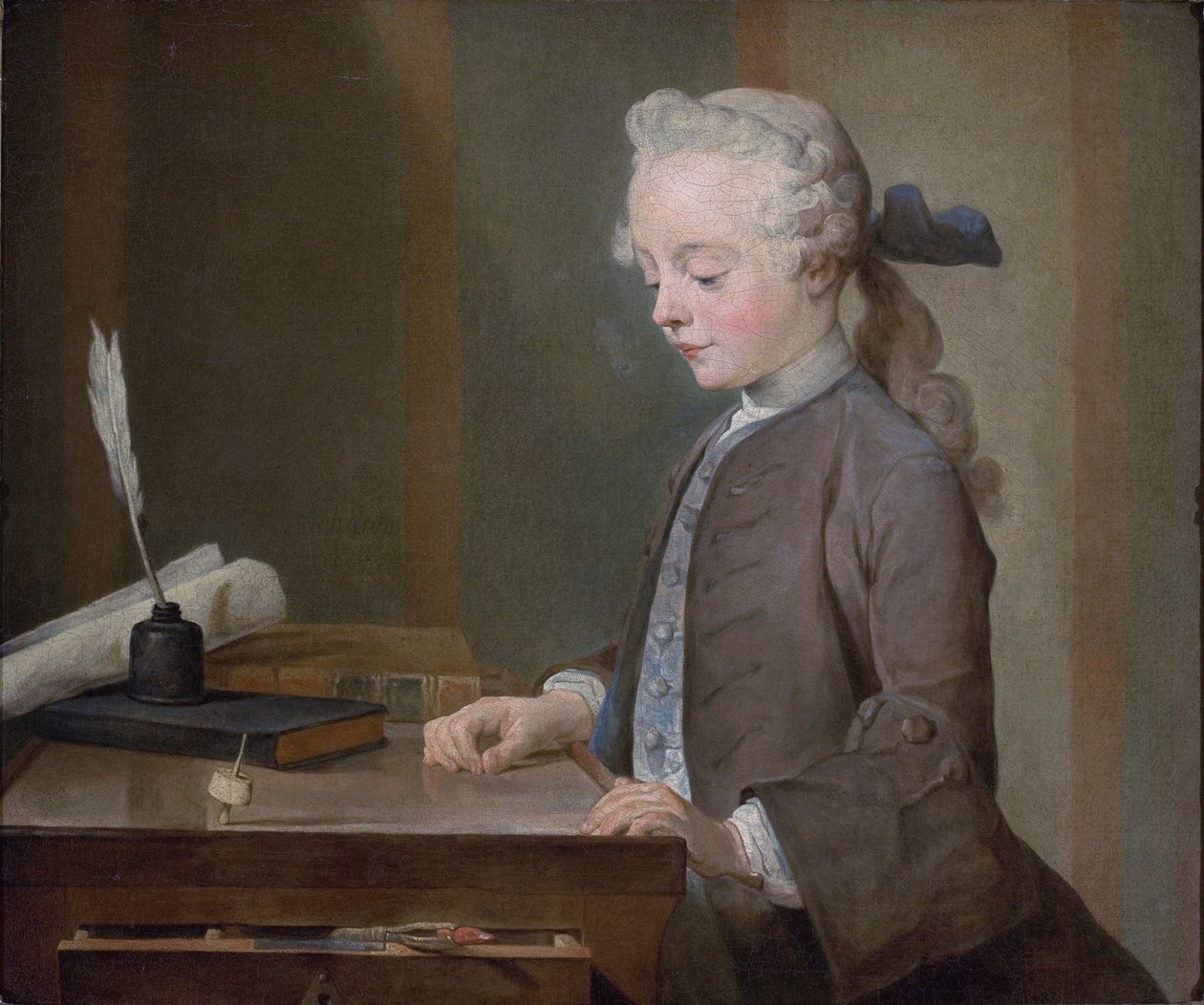 Portrét Augusta Gabriela Godefroye od Jean Baptiste Simeon Chardin