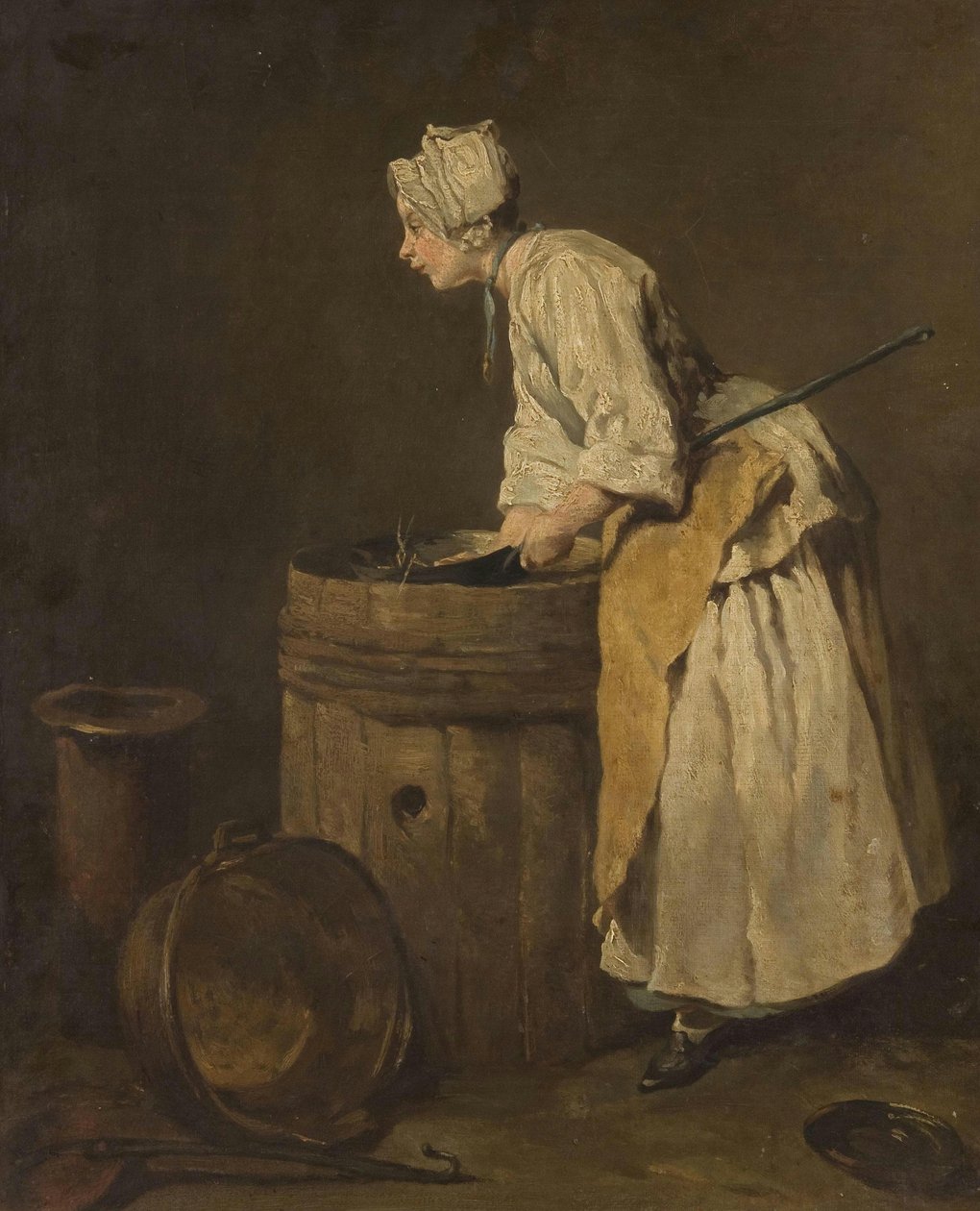 Uklízečka od Jean Baptiste Simeon Chardin