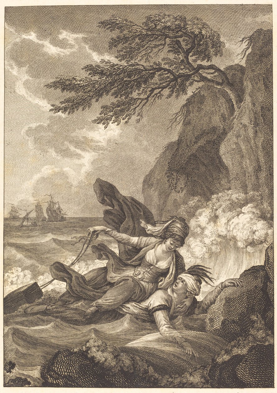 Snoubenka krále Garbe: Kazeta od Jean Baptiste Tilliard after Charles Monnet