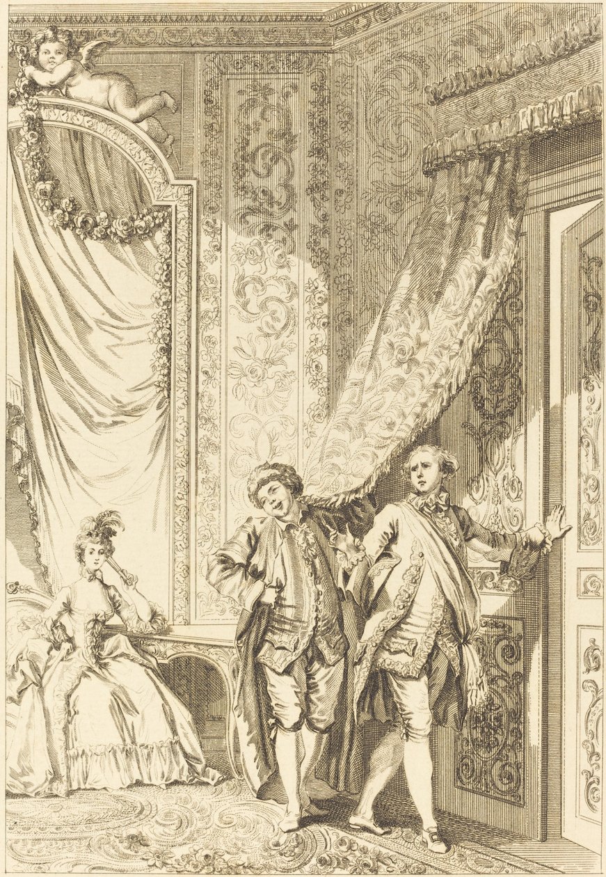 Skvělý od Jean Baptiste Tilliard after Jean Honoré Fragonard