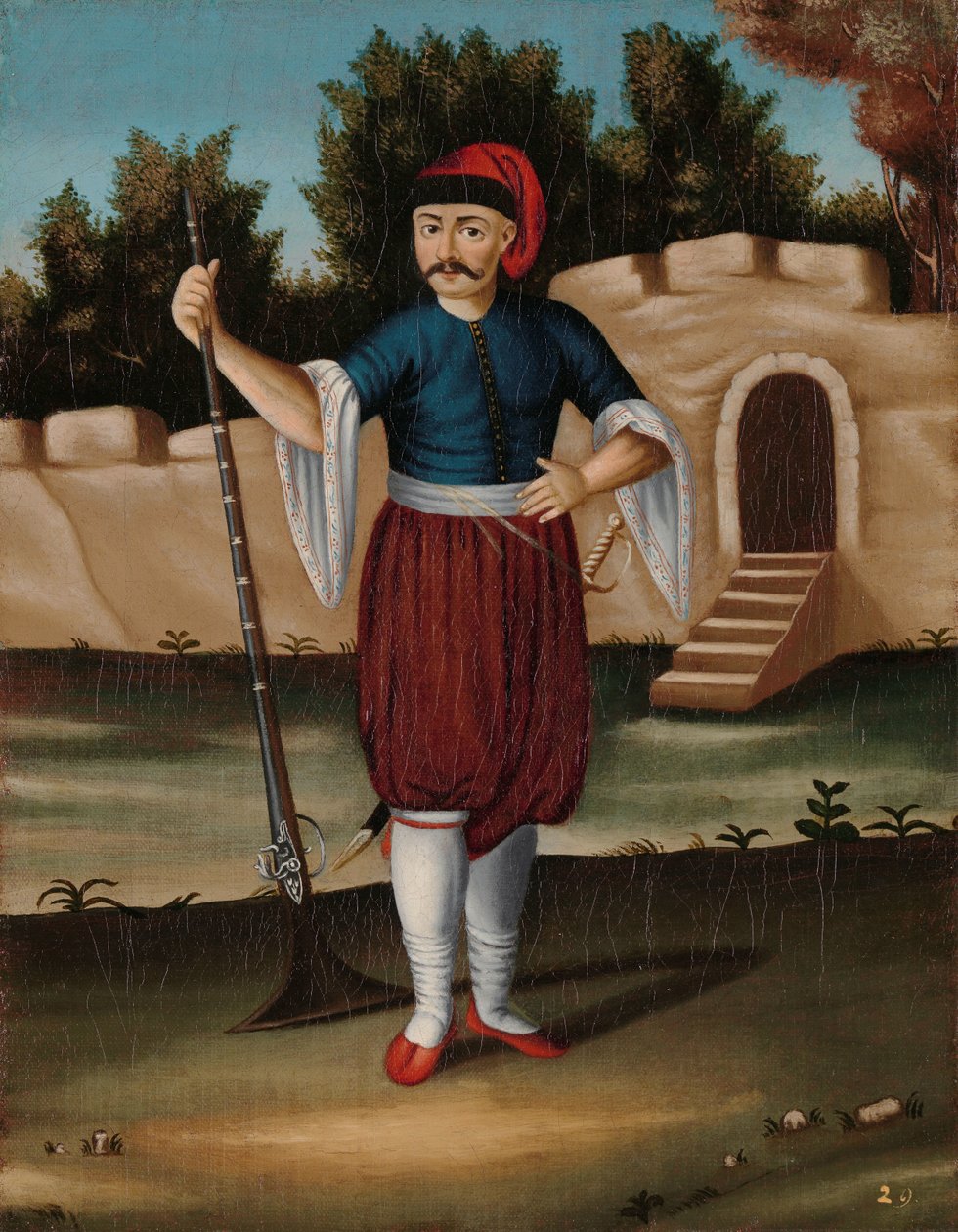 Muž z albánského pobřeží od Jean Baptiste Vanmour (workshop of)