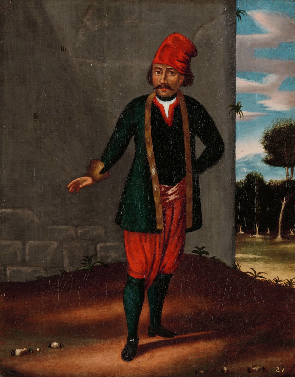 Muž z ostrova Tinos od Jean Baptiste Vanmour (workshop of)
