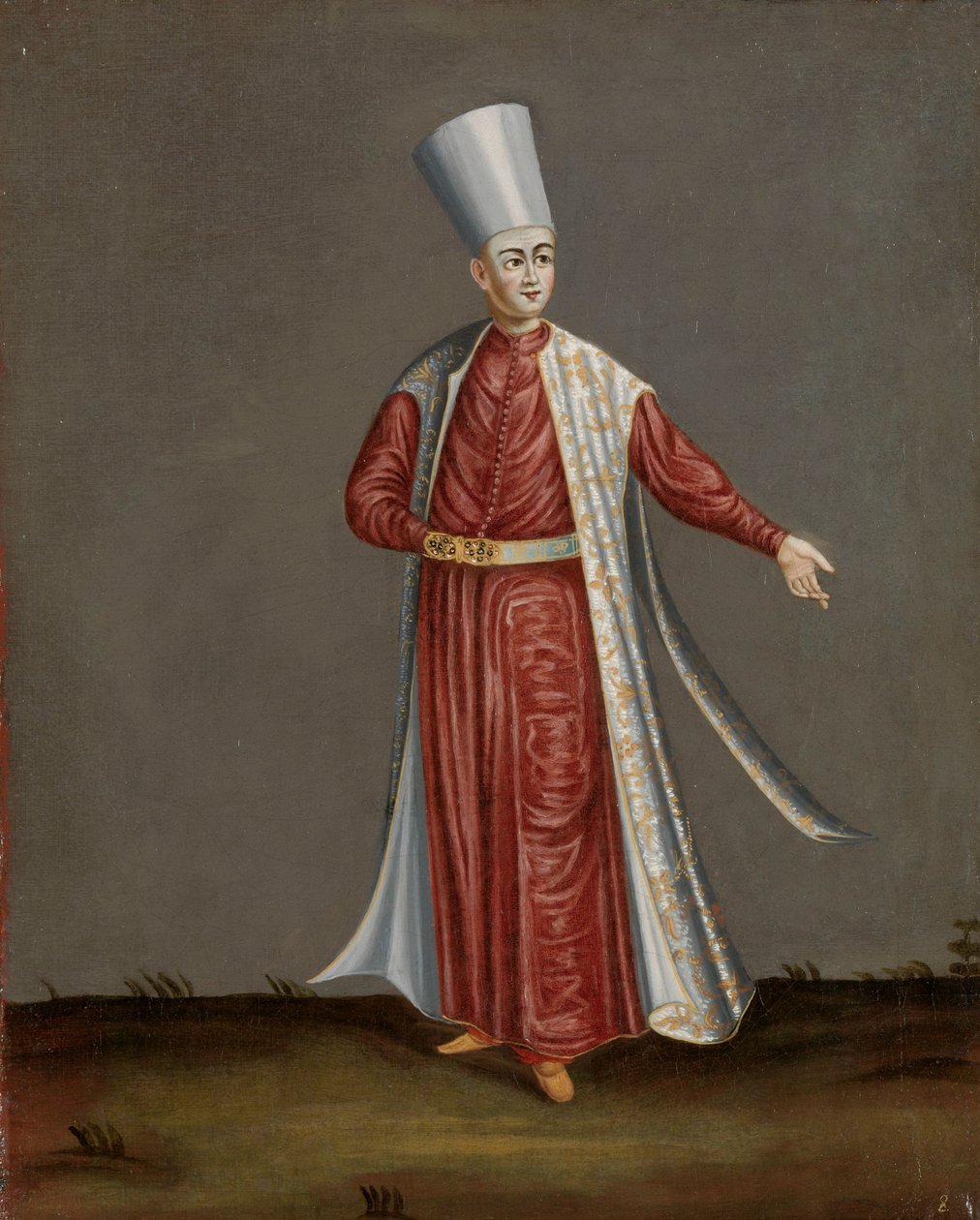 Capon Aghassi, náčelník bílých eunuchů sultána od Jean Baptiste Vanmour (workshop of)