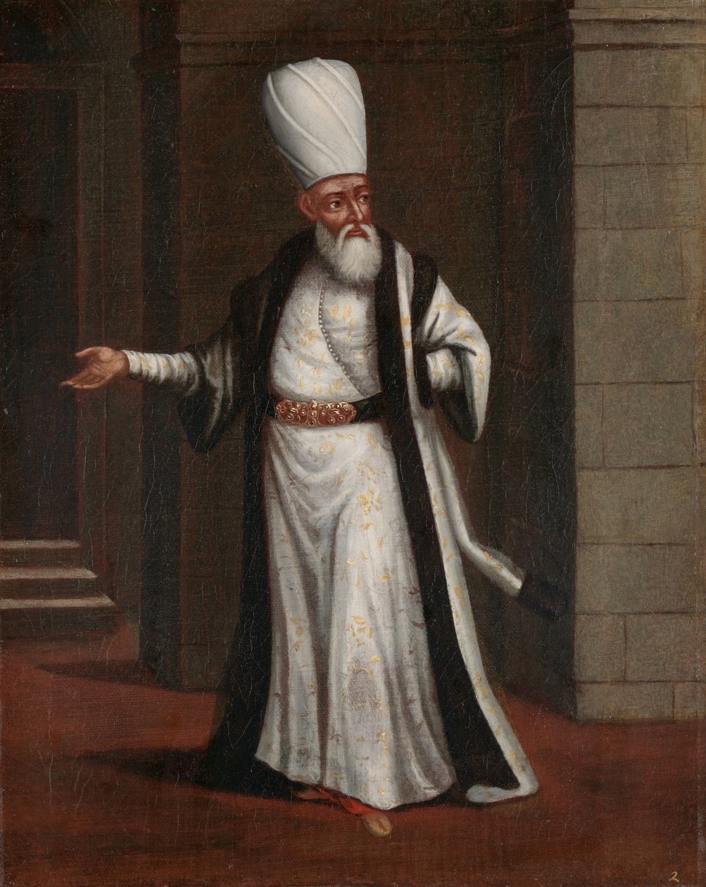 Janičář Aga, vrchní velitel janičářů od Jean Baptiste Vanmour (workshop of)