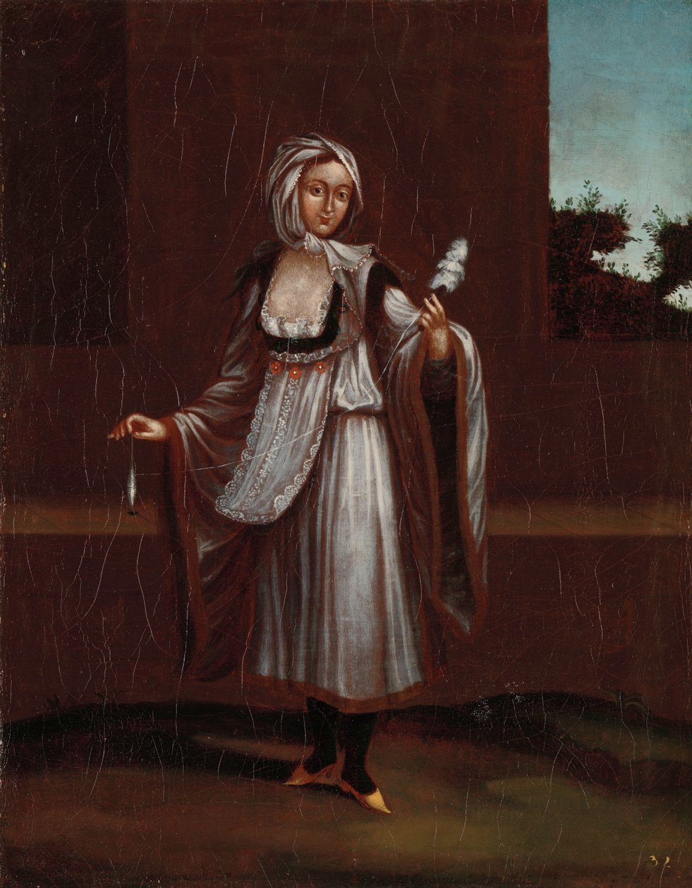 Žena z ostrova Patmos od Jean Baptiste Vanmour (workshop of)
