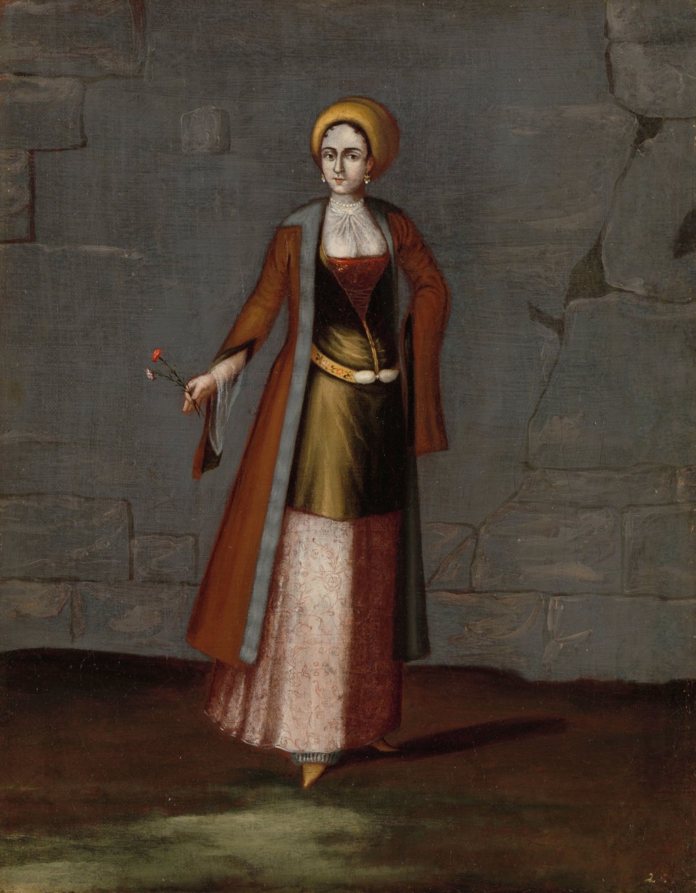 Žena z ostrova Tinos od Jean Baptiste Vanmour (workshop of)