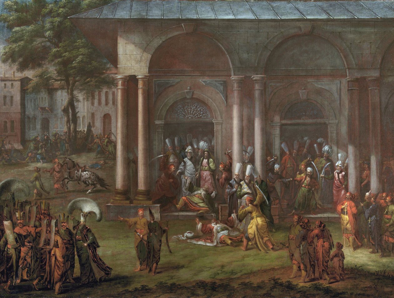 Poprava Patrony Halilové od Jean Baptiste Vanmour
