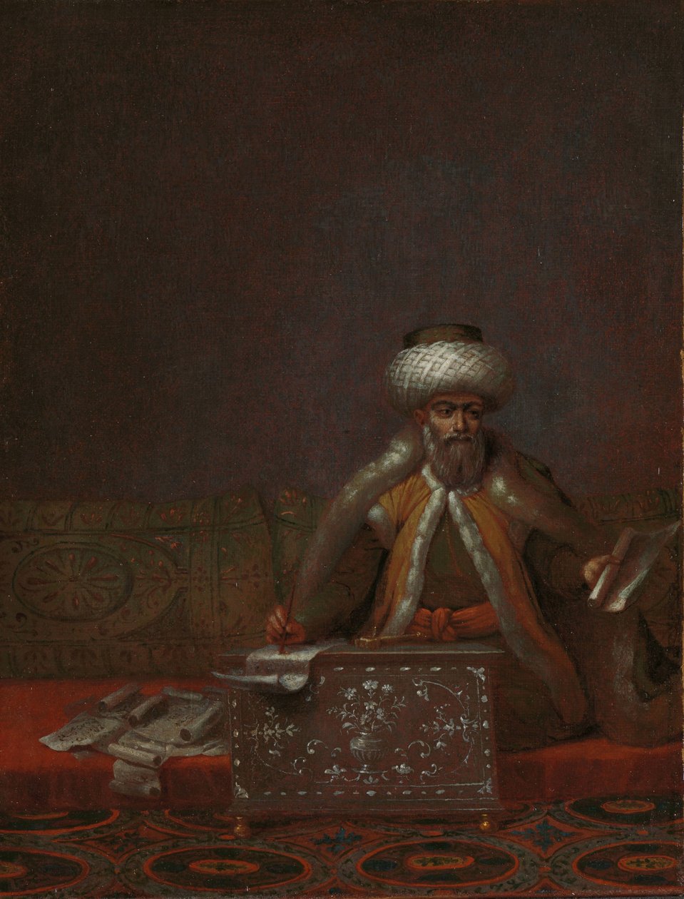 Reis Effendi, vedoucí kanceláře The Journey Effendi, vedoucí kancléřství od Jean Baptiste Vanmour