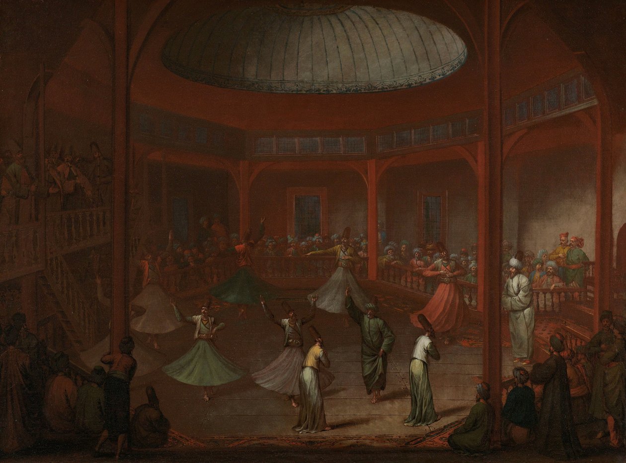 Vířící dervišové Tančící derviš od Jean Baptiste Vanmour