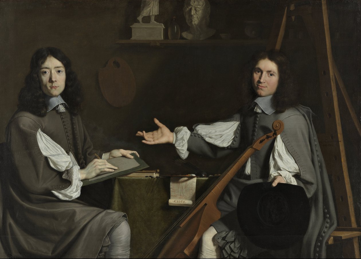 Dvojportrét obou umělců od Jean Baptiste de Champaigne