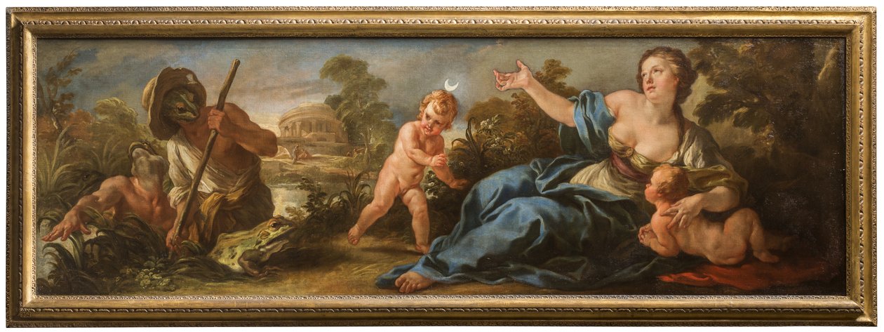 Latona a lýkijští rybáři, kolem 1715-16 (olej na plátně) od Jean Baptiste van Loo