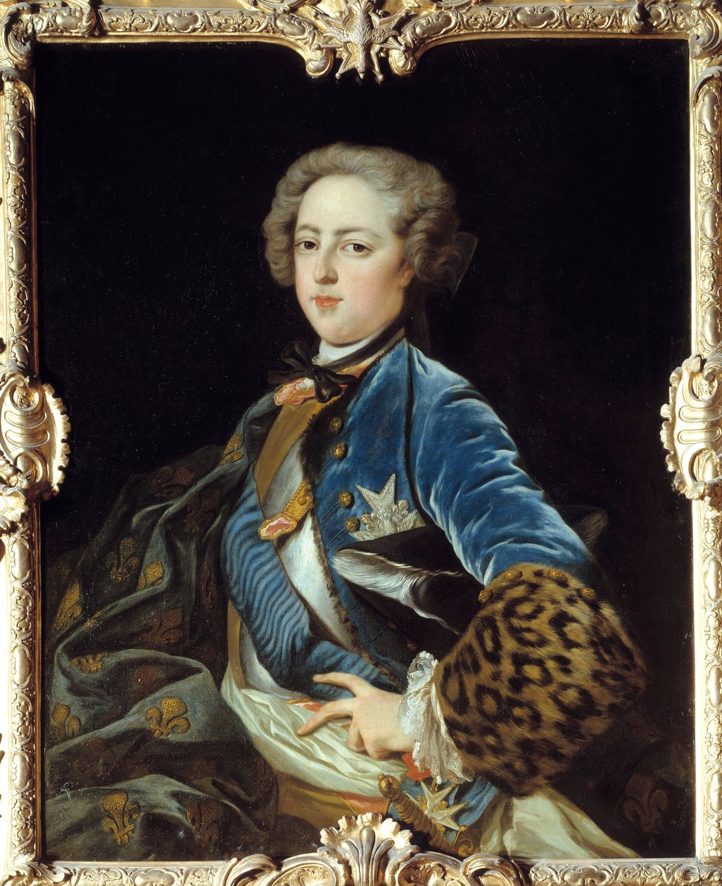 Portrét Ludvíka XV (1710-1774), krále Francie. Obraz Jean Baptiste Van Loo (1684 - 1745) od Jean Baptiste van Loo