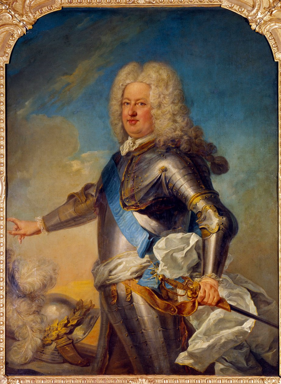 Portrét Stanislase Leszcinského (1677-1766) polského krále, vévody lotrinského a baru Obraz Jean Baptiste Van Loo (1684-1745) 18. století Sun. 1,33x1,13m od Jean Baptiste van Loo