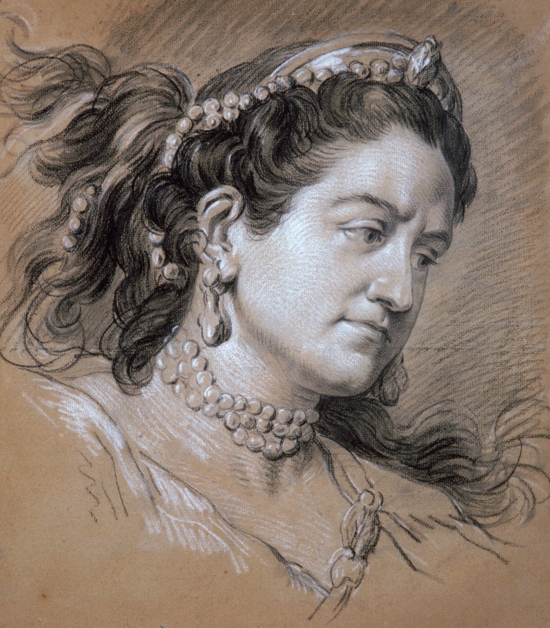 Portrét ženy, 18. století. od Jean Baptiste van Loo