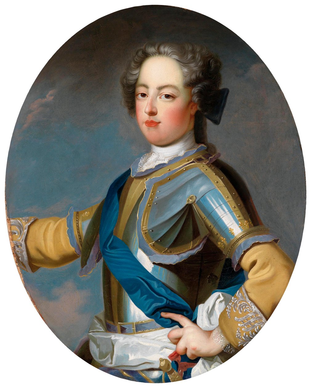 Portrét krále Ludvíka XV 1710-1774, 20. léta 18. století od Jean Baptiste van Loo