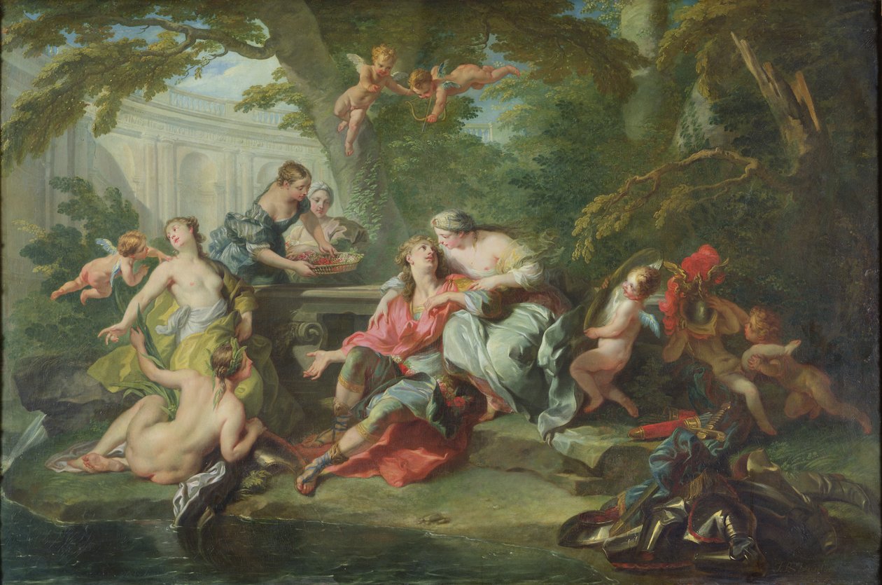 Renaud v náručí Armide, 1730-39 od Jean Baptiste van Loo