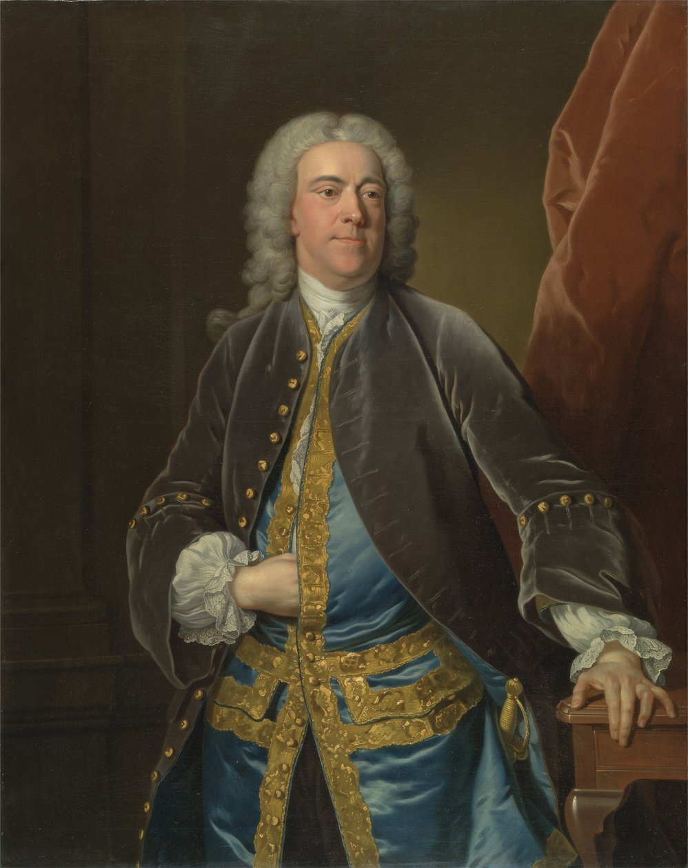 Ctihodný Stephen Poyntz, z Midgeham, Berkshire, kolem roku 1740 (olej na plátně) od Jean Baptiste van Loo