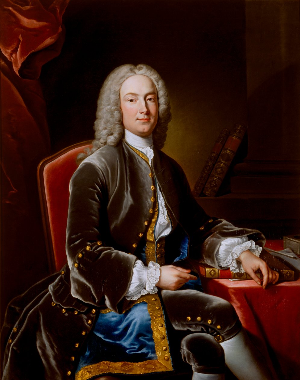 William Murray, hrabě z Mansfield, britský právník, politik a soudce, c1738 od Jean Baptiste van Loo