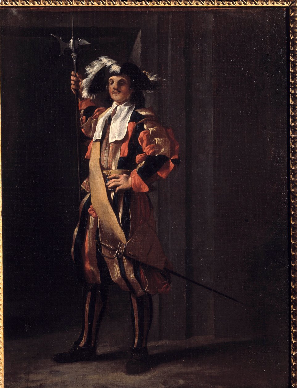 Švýcarsko papežské gardy Obraz Jeana Barbaulta (1718-1762). 18. století. Besancon, Muzeum výtvarných umění od Jean Barbault