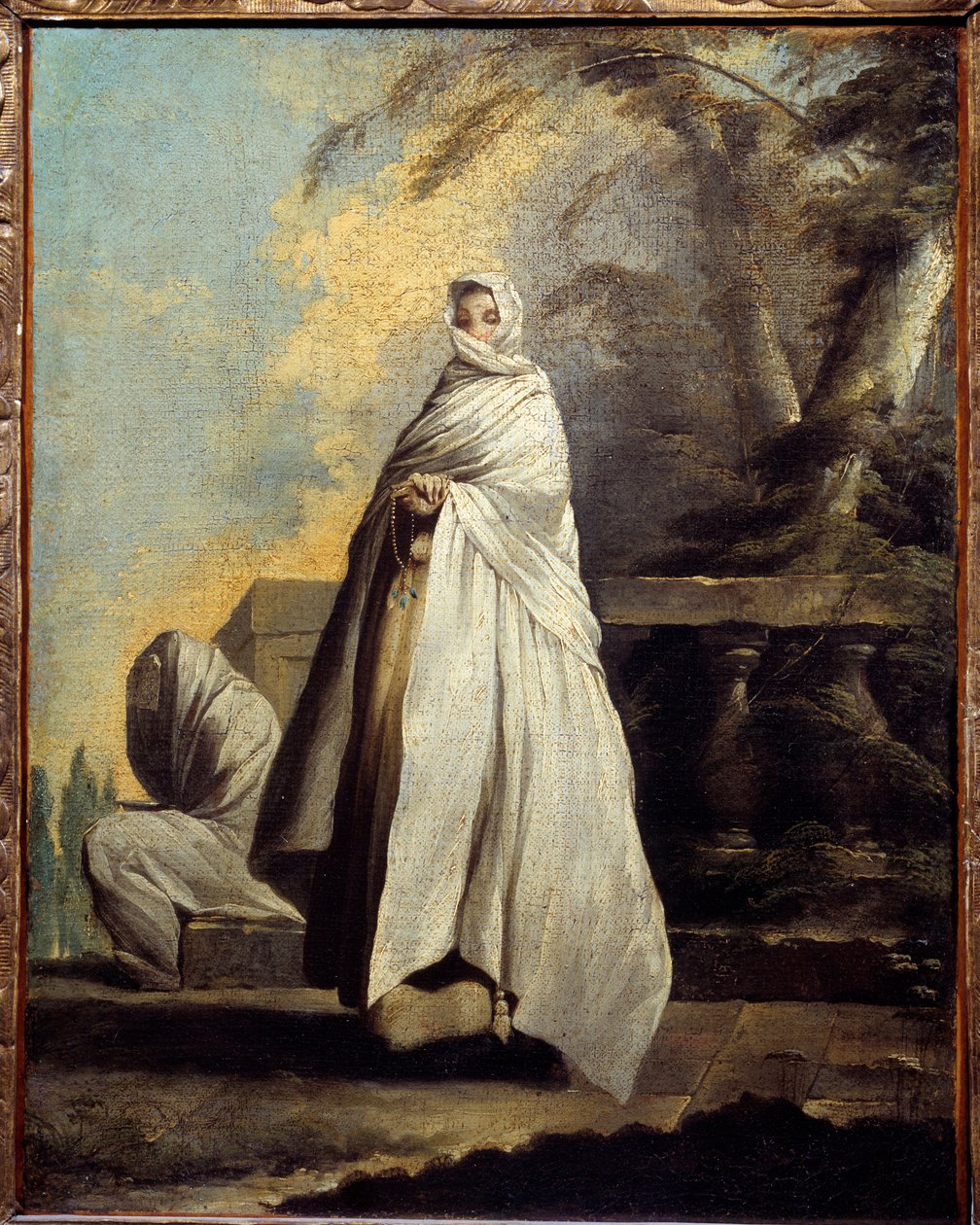 Ženy zahalené v bílém. Obraz Jeana Barbaulta (1718-1762) od Jean Barbault