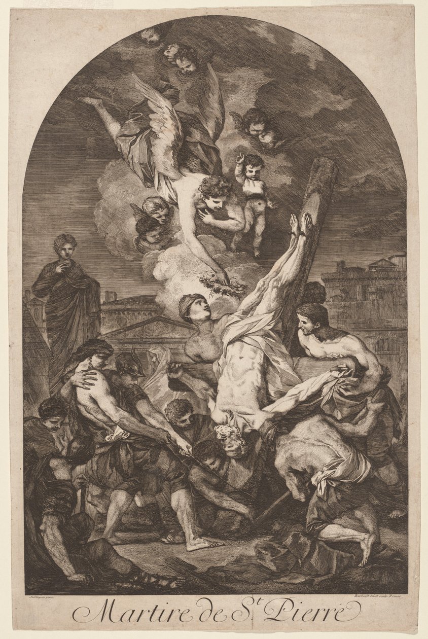 Martire de St. Pierre (Mučednictví svatého Petra) od Jean Barbault, after Pierre Hubert Subleyras