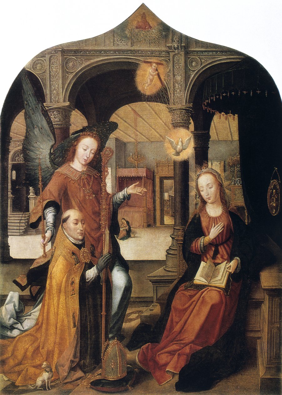 Zvěstování, 1516-1517 od Jean the Elder Bellegambe