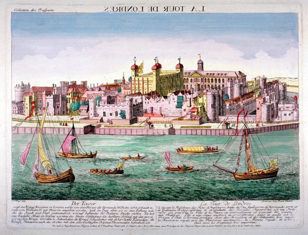 Tower of London, 1760 od Jean Benoit Winckler