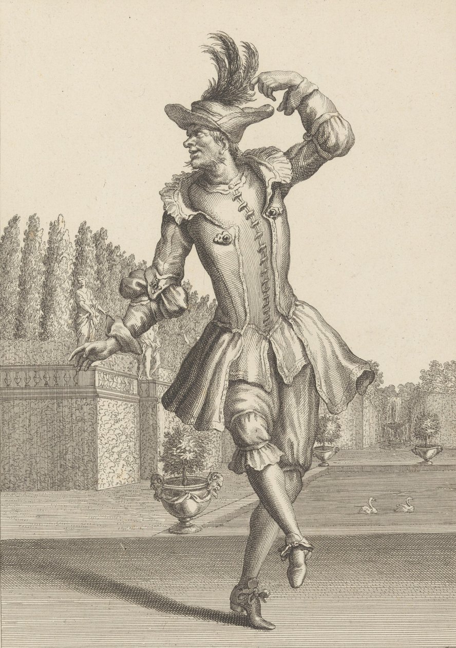 Du Moulin v Tanci v rolnickém oděvu v opeře,.n.d. od Jean Berain