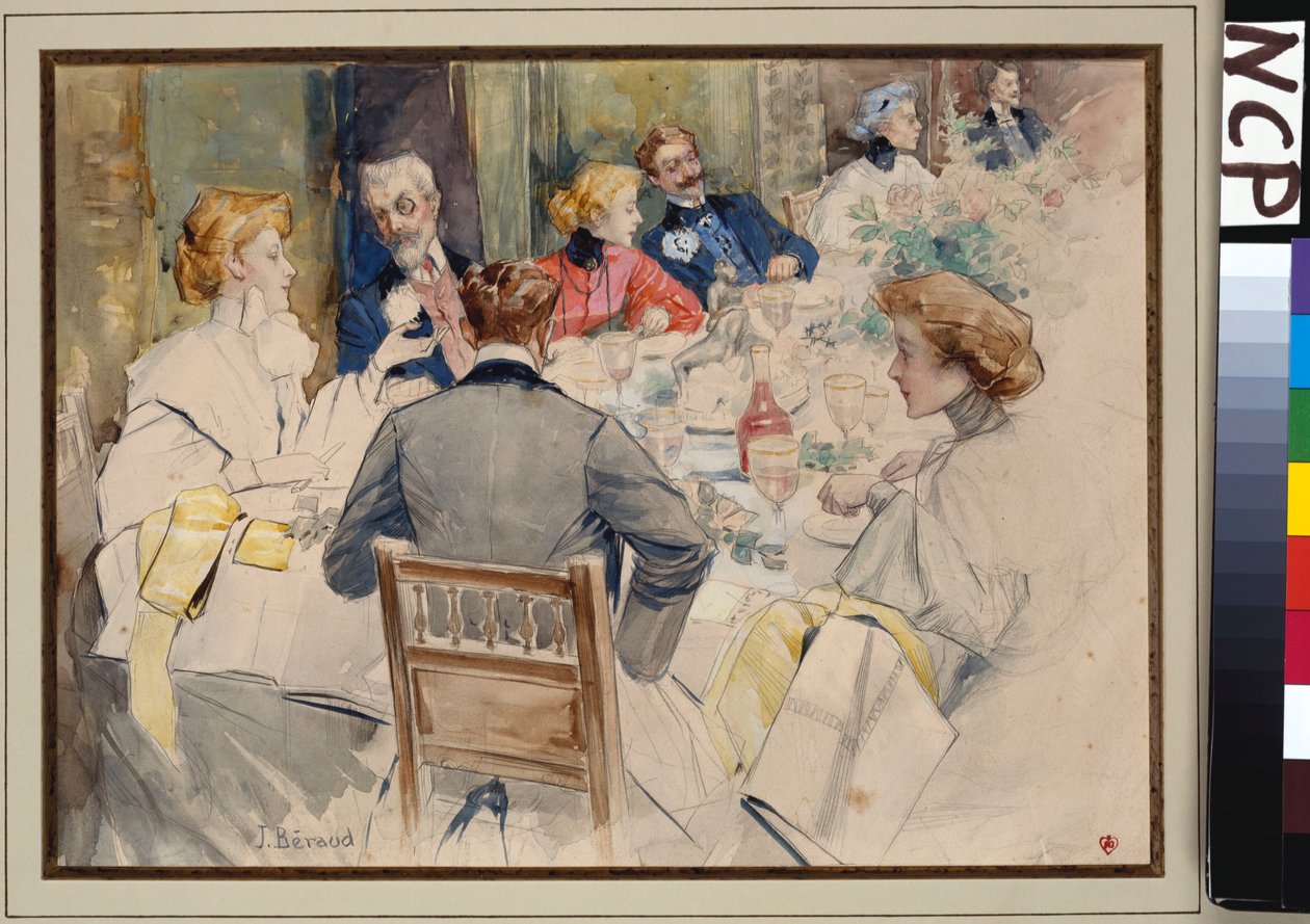 Elegantní večeře od Jean Beraud
