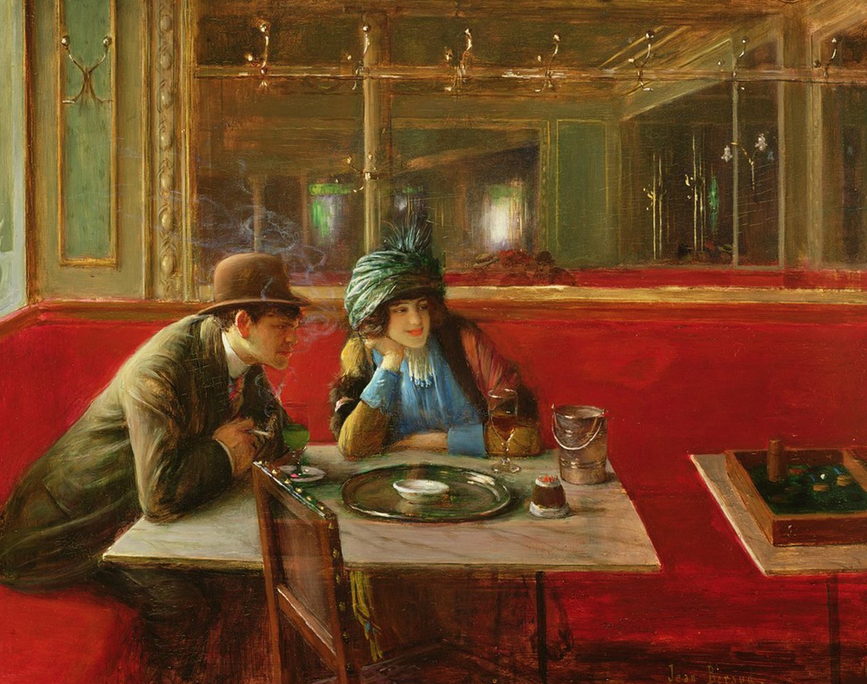 V kavárně. od Jean Beraud