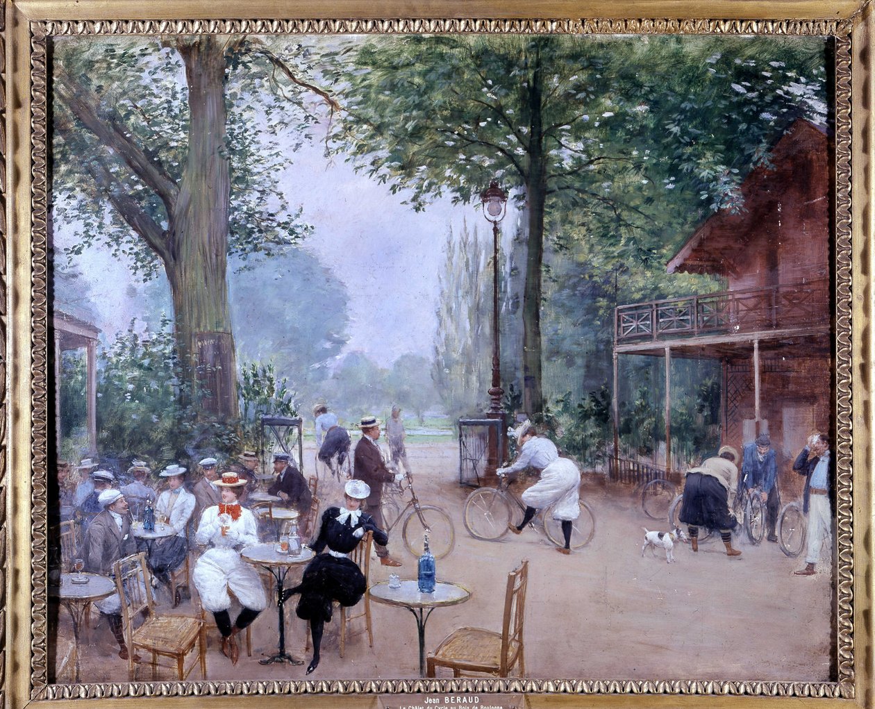 Cyklochata v Bois de Boulogne, cca 1900 - Akvarel od Jeana Berauda (+ 1935). Muzeum tuleňů. od Jean Beraud