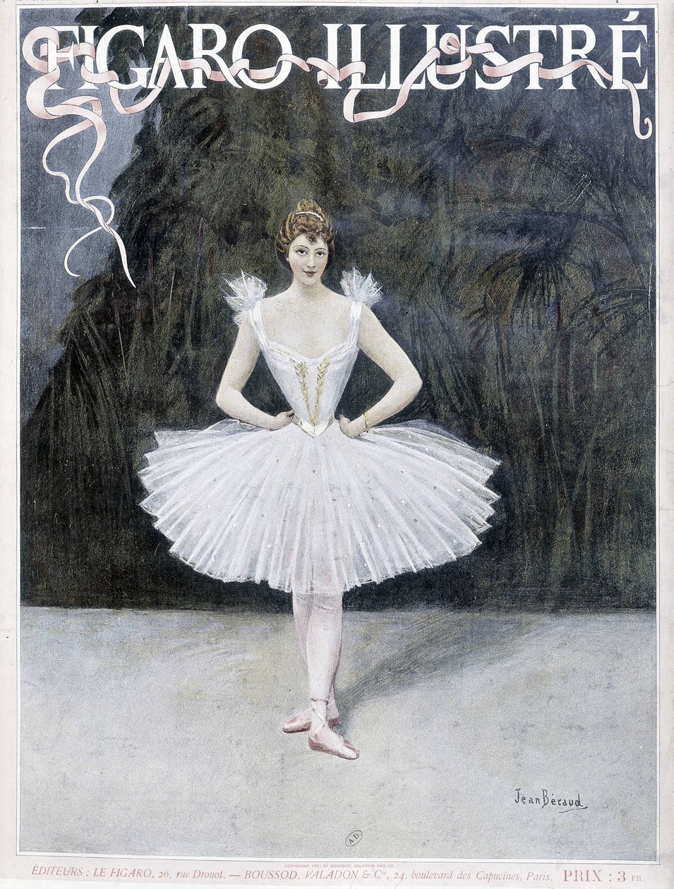 Tanečnice opery - kresba Jean Beraud (1849 - 1935), „Figaro Illustré““ od Jean Beraud