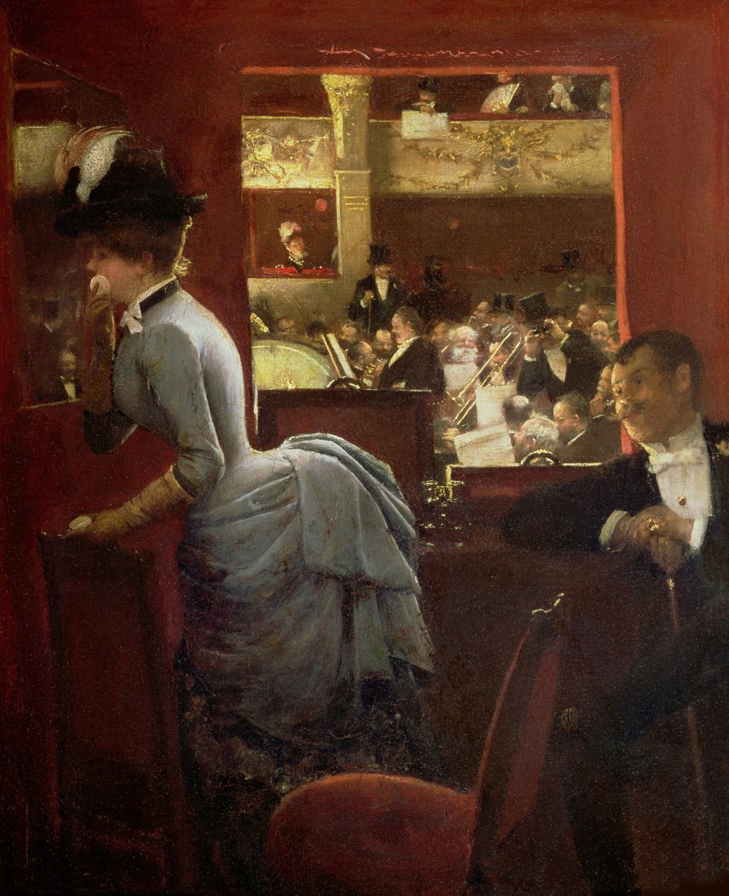 Vana, v Divadle Variety Divadelní lóže u Variety, 1883. od Jean Beraud